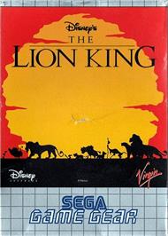 Box cover for Lion King on the Sega Game Gear.