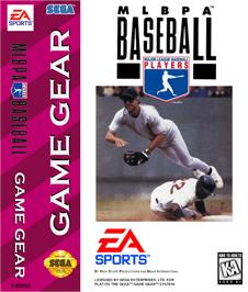 Box cover for MLBPA Baseball on the Sega Game Gear.