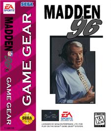 Box cover for Madden NFL '96 on the Sega Game Gear.