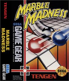 Box cover for Marble Madness on the Sega Game Gear.