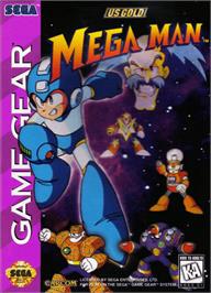 Box cover for Mega Man on the Sega Game Gear.