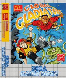 Box cover for Mick & Mack as the Global Gladiators on the Sega Game Gear.