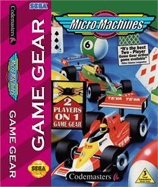 Box cover for Micro Machines on the Sega Game Gear.