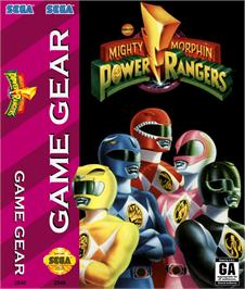 Box cover for Mighty Morphin Power Rangers: The Movie on the Sega Game Gear.