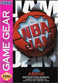 Box cover for NBA Jam on the Sega Game Gear.