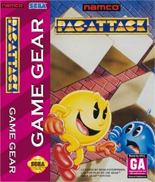 Box cover for Pac-Attack on the Sega Game Gear.