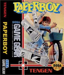Box cover for Paperboy on the Sega Game Gear.