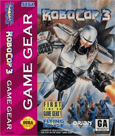 Box cover for Robocop 3 on the Sega Game Gear.
