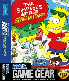 Box cover for Simpsons: Bart vs. the Space Mutants on the Sega Game Gear.