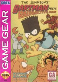 Box cover for Simpsons: Bartman Meets Radioactive Man on the Sega Game Gear.
