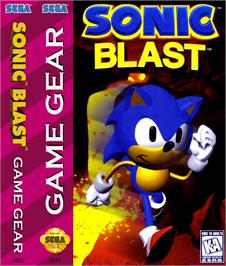 Box cover for Sonic Blast on the Sega Game Gear.