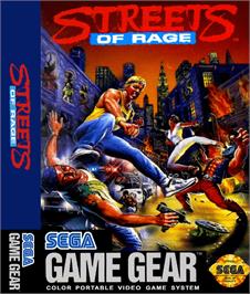 Box cover for Streets of Rage on the Sega Game Gear.