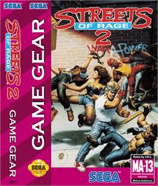 Box cover for Streets of Rage 2 on the Sega Game Gear.
