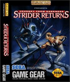 Box cover for Strider 2 on the Sega Game Gear.