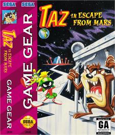 Box cover for Taz in Escape from Mars on the Sega Game Gear.