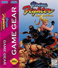 Box cover for Virtua Fighter Animation on the Sega Game Gear.