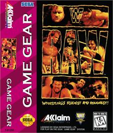 Box cover for WWF Raw on the Sega Game Gear.