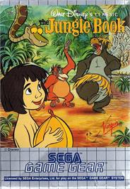 Box cover for Walt Disney's The Jungle Book on the Sega Game Gear.