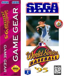 Box cover for World Series Baseball '95 on the Sega Game Gear.