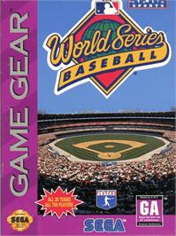 Box cover for World Series Baseball on the Sega Game Gear.