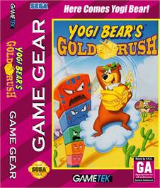 Box cover for Yogi Bear in Yogi Bear's Goldrush on the Sega Game Gear.