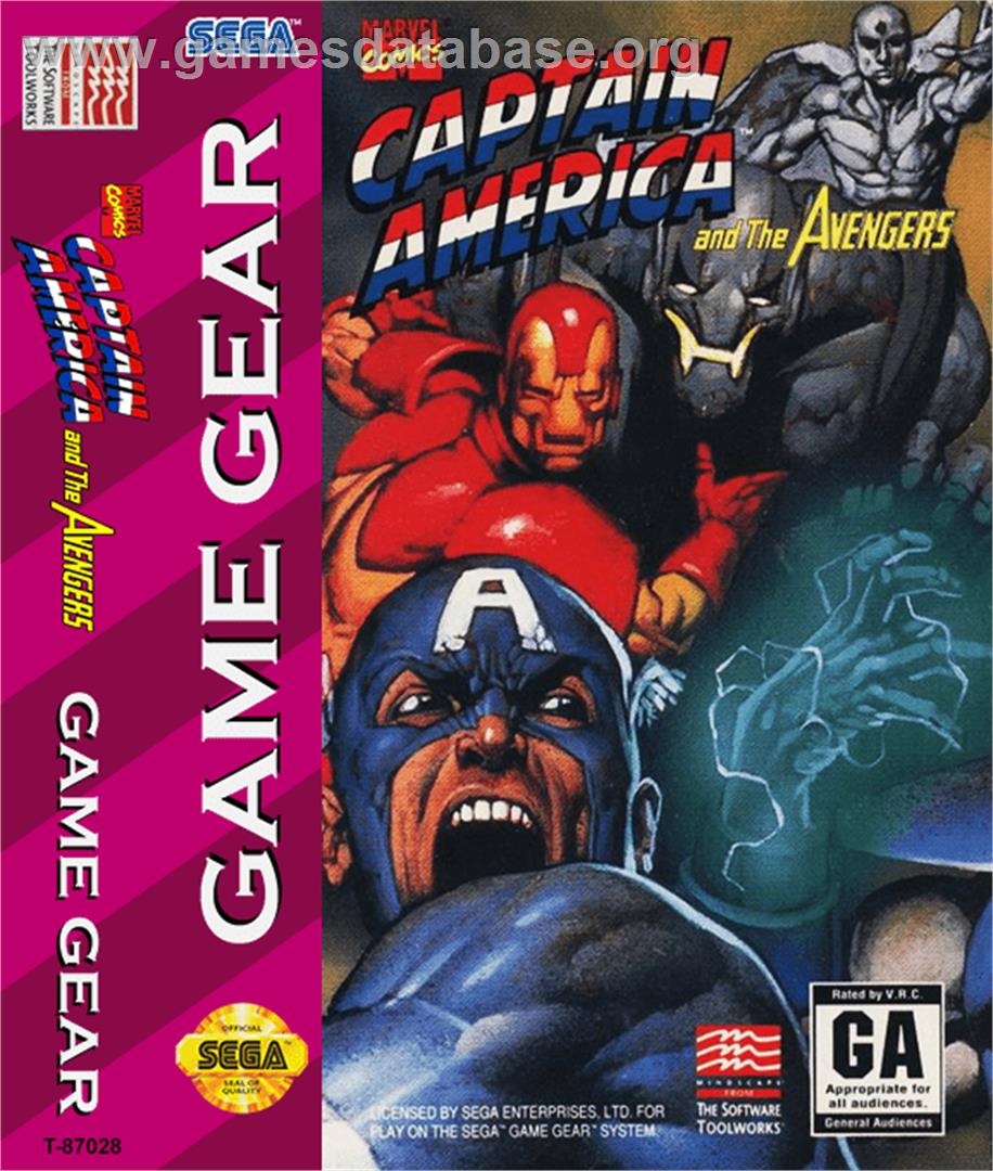Captain America and The Avengers - Sega Game Gear - Artwork - Box