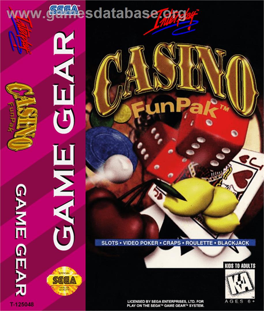Casino FunPak - Sega Game Gear - Artwork - Box