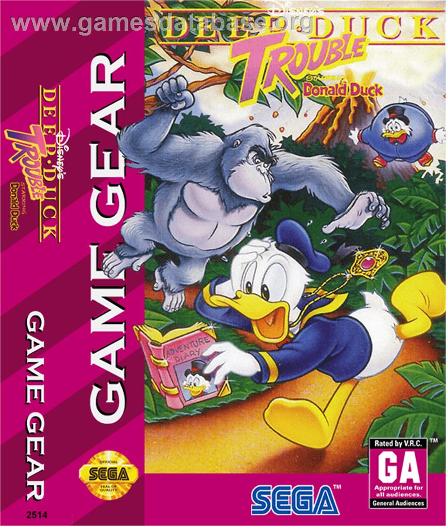 Deep Duck Trouble starring Donald Duck - Sega Game Gear - Artwork - Box