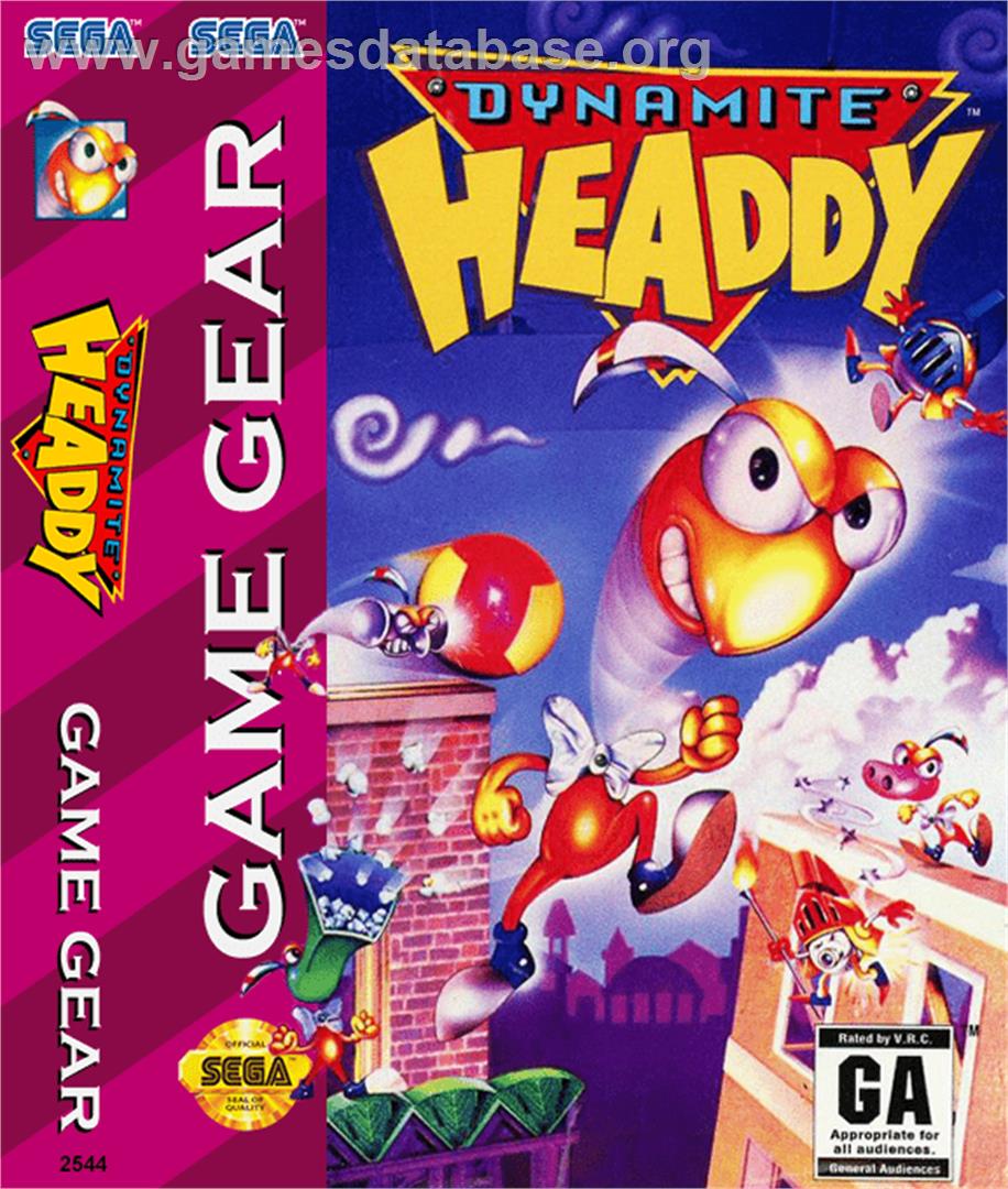 Dynamite Headdy - Sega Game Gear - Artwork - Box