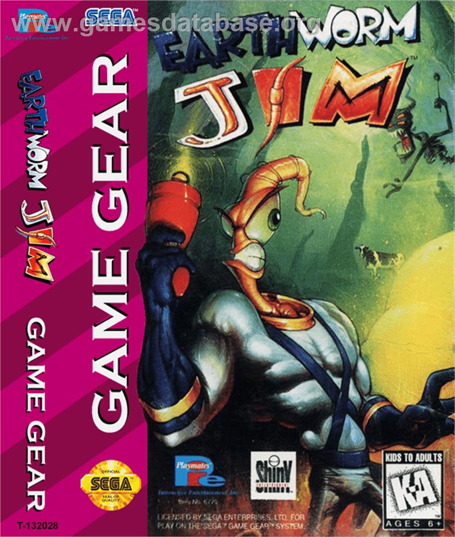 Earthworm Jim - Sega Game Gear - Artwork - Box