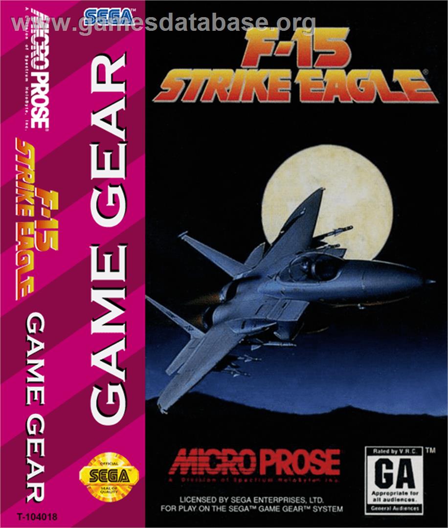 F-15 Strike Eagle - Sega Game Gear - Artwork - Box