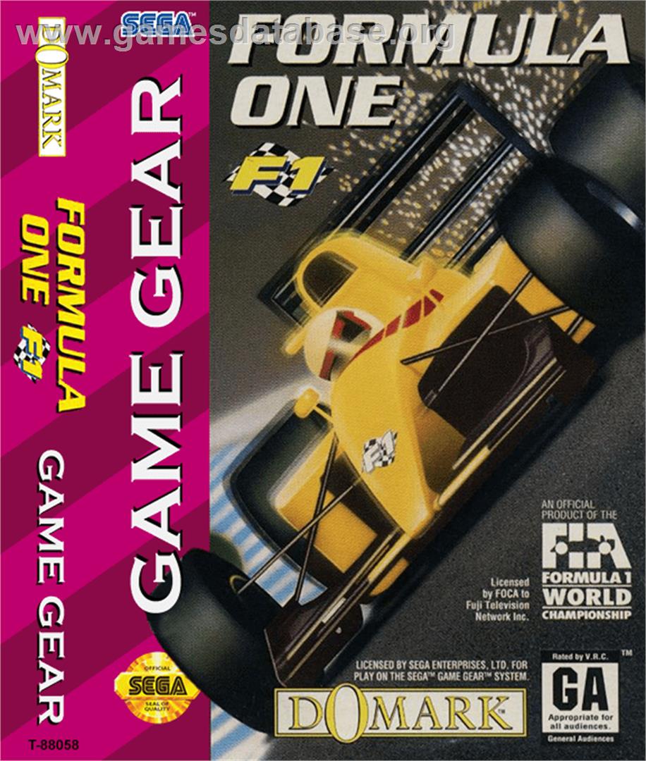 F1 - Sega Game Gear - Artwork - Box