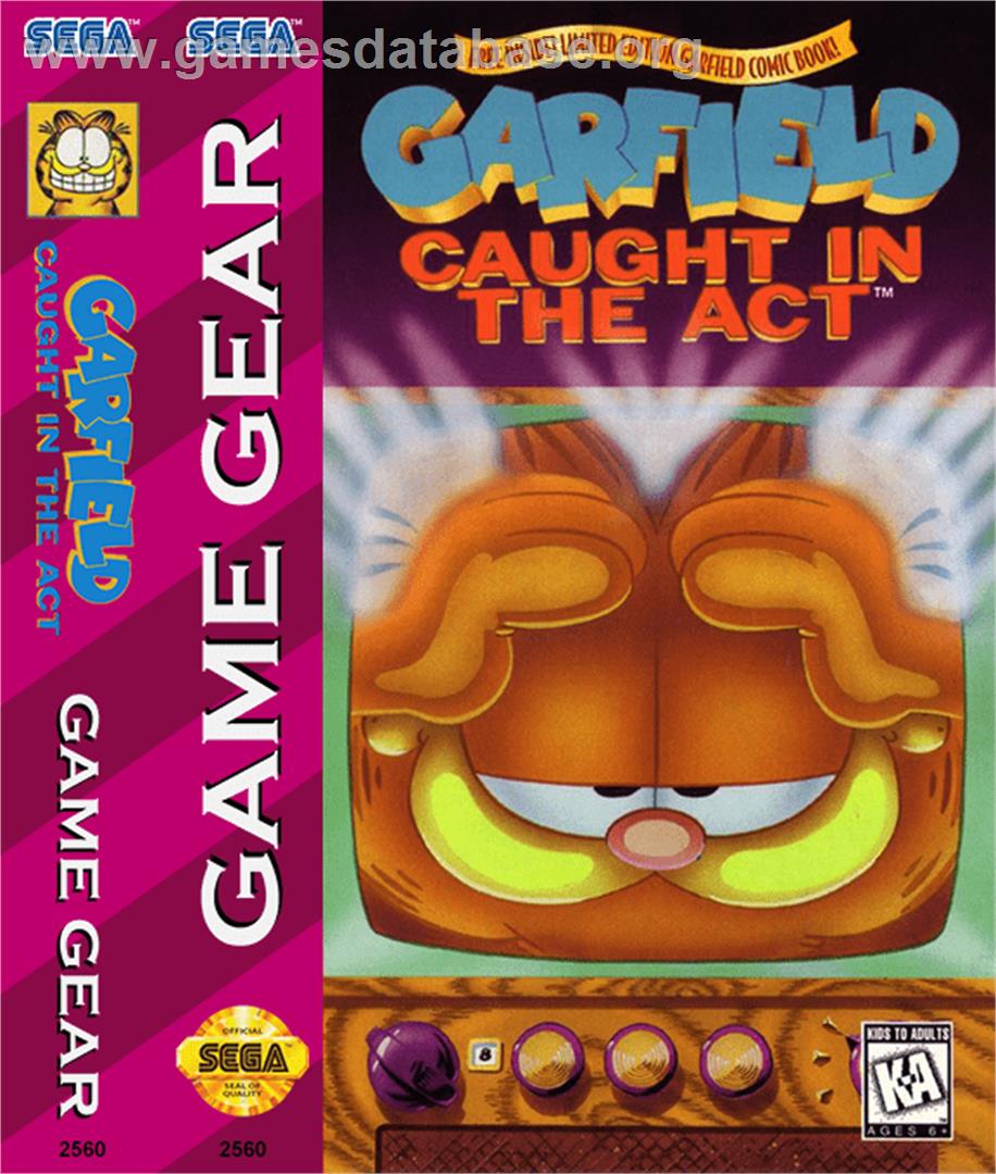 Garfield: Caught in the Act - Sega Game Gear - Artwork - Box