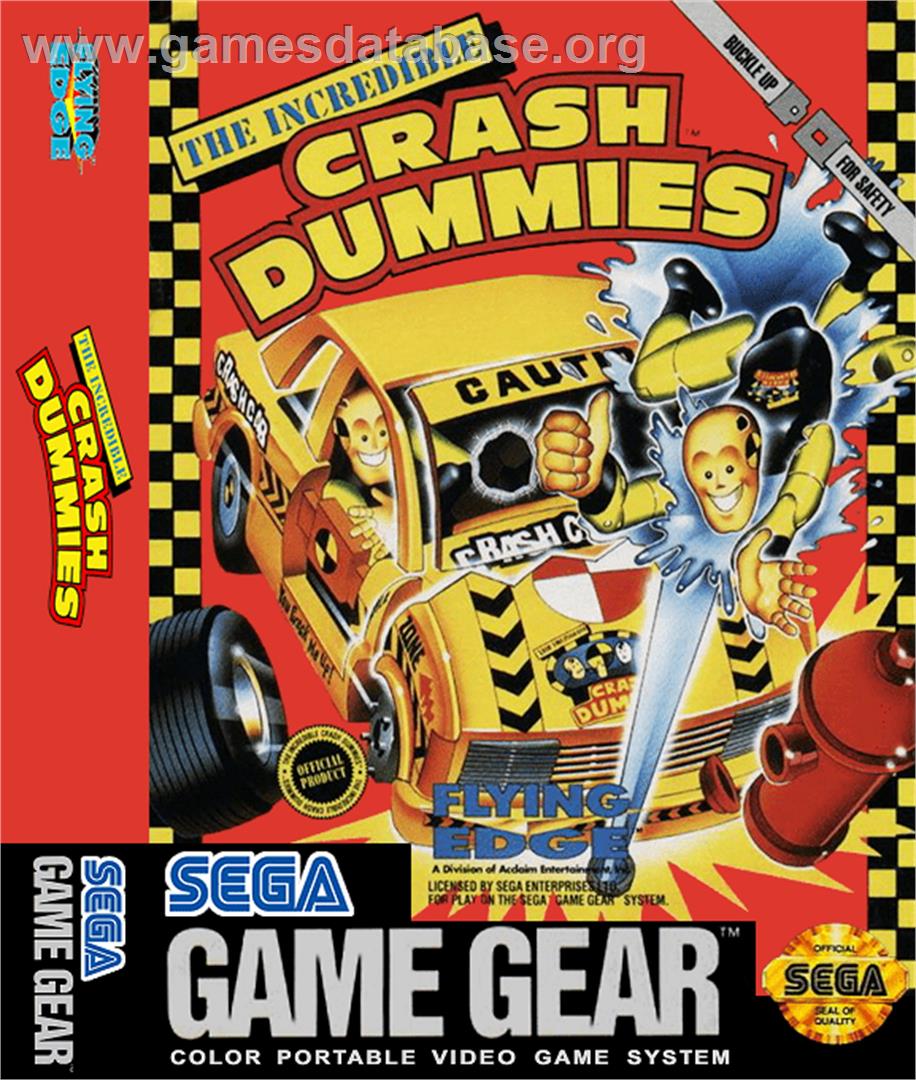 Incredible Crash Dummies - Sega Game Gear - Artwork - Box