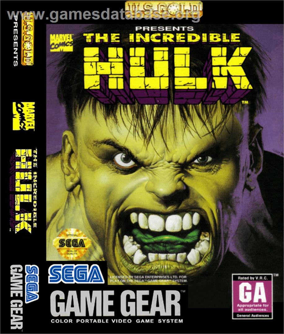 Incredible Hulk - Sega Game Gear - Artwork - Box