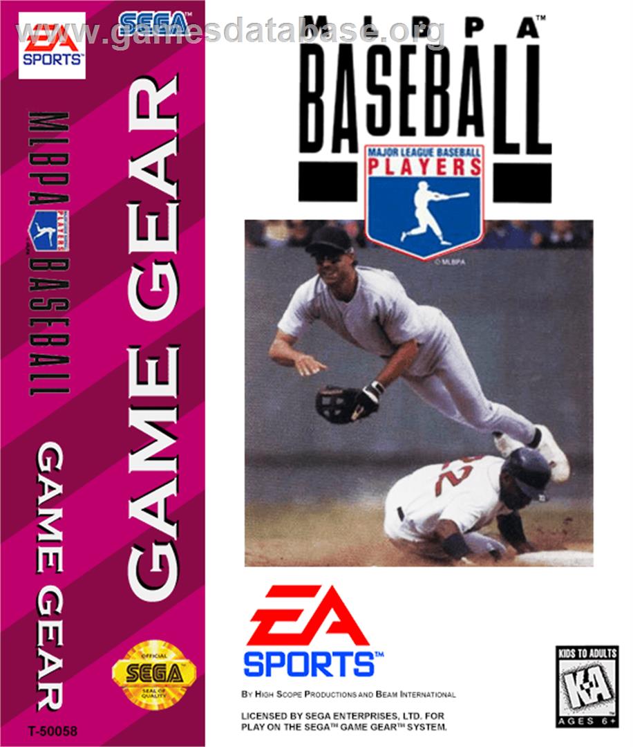 MLBPA Baseball - Sega Game Gear - Artwork - Box