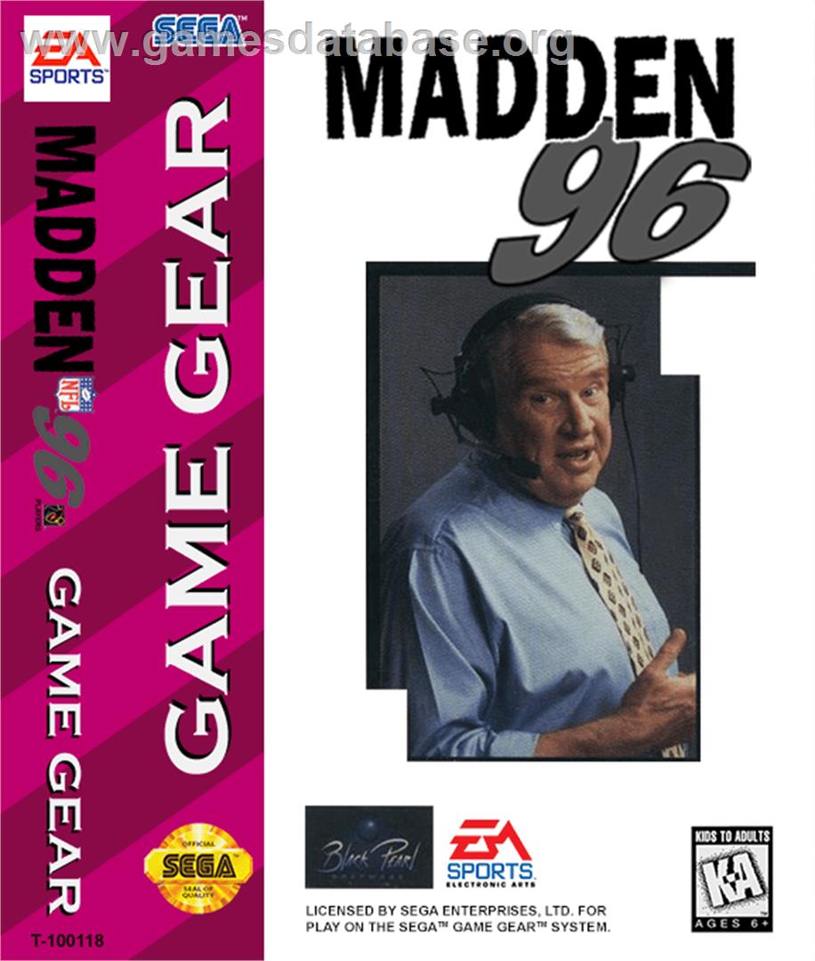 Madden NFL '96 - Sega Game Gear - Artwork - Box
