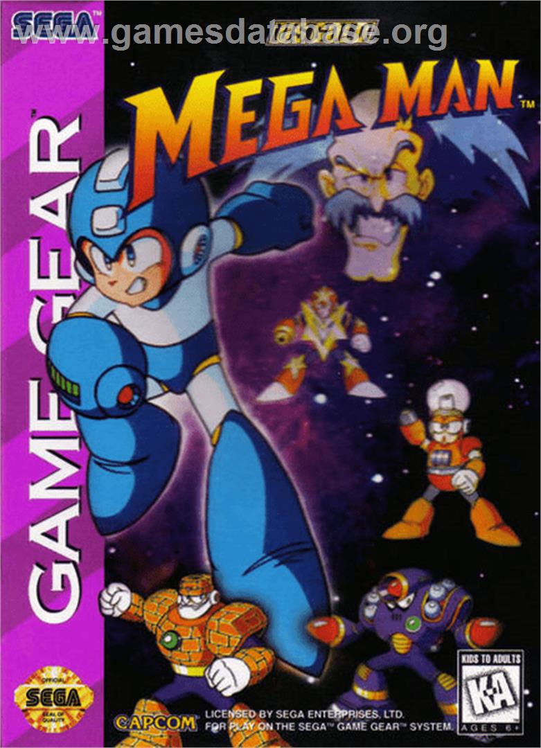 Mega Man - Sega Game Gear - Artwork - Box