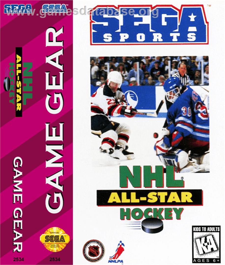 NHL All-Star Hockey - Sega Game Gear - Artwork - Box