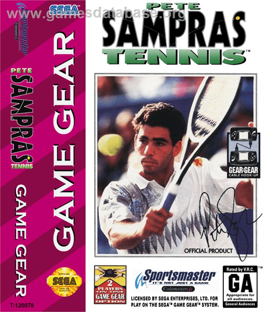 Pete Sampras Tennis - Sega Game Gear - Artwork - Box