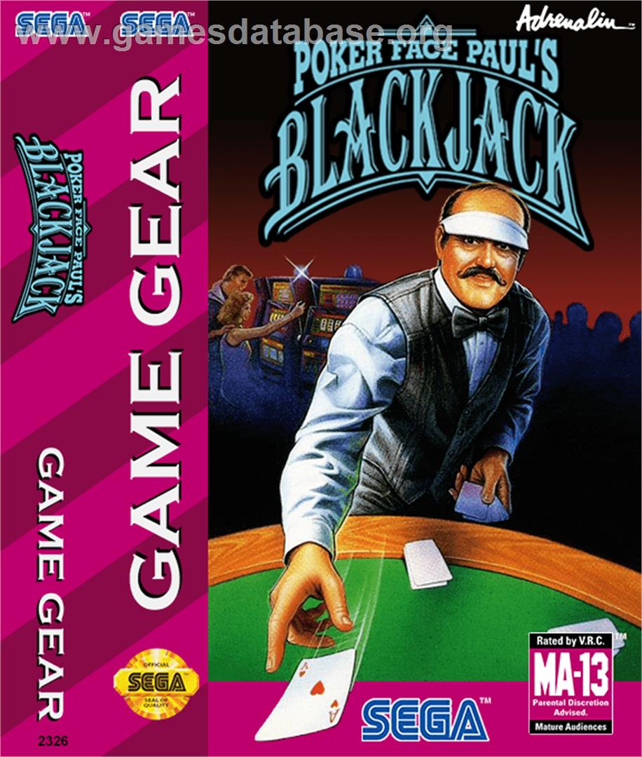 Poker Face Paul's Blackjack - Sega Game Gear - Artwork - Box