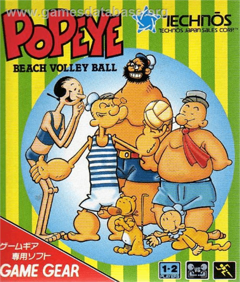 Popeye's Beach Volleyball - Sega Game Gear - Artwork - Box