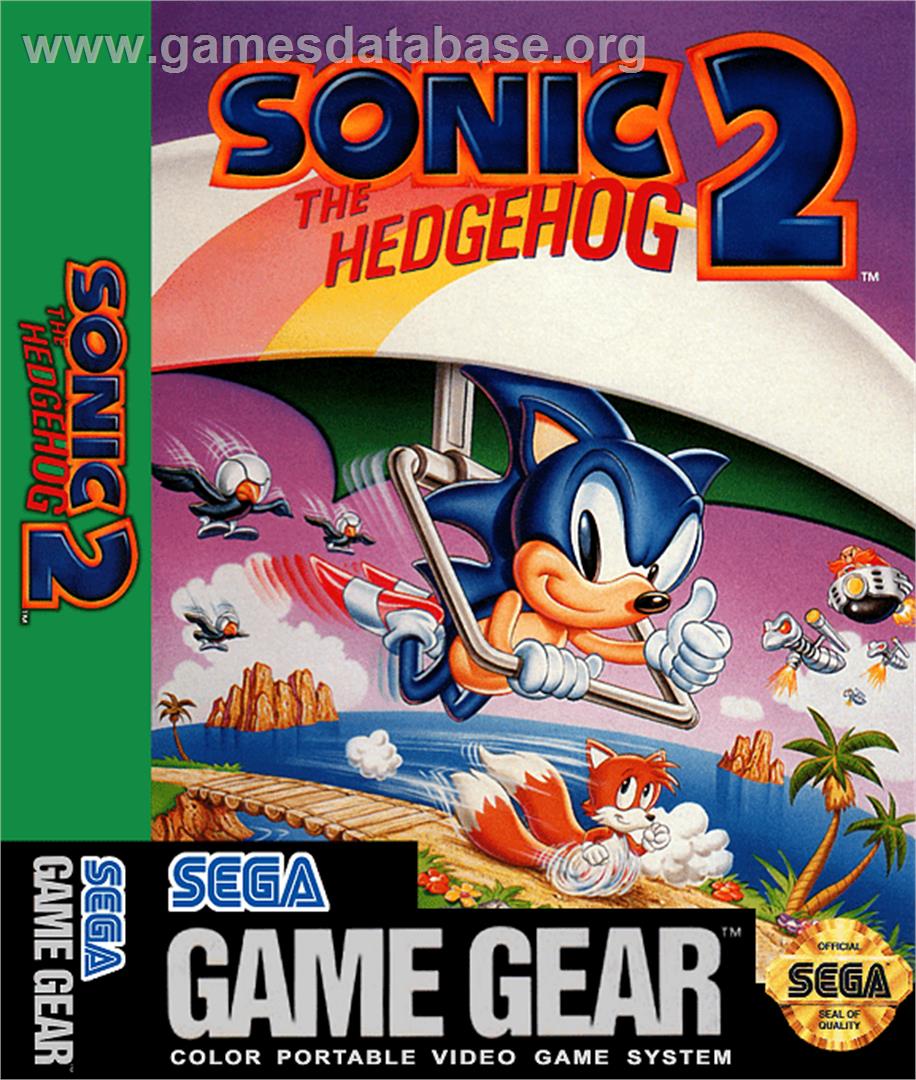 Sonic The Hedgehog 2 - Sega Game Gear - Artwork - Box