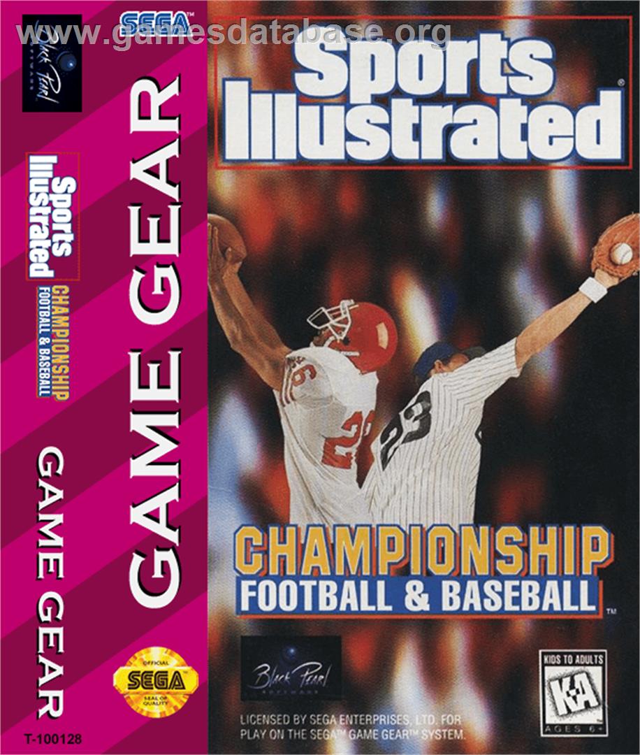 Sports Illustrated Championship Football & Baseball - Sega Game Gear - Artwork - Box