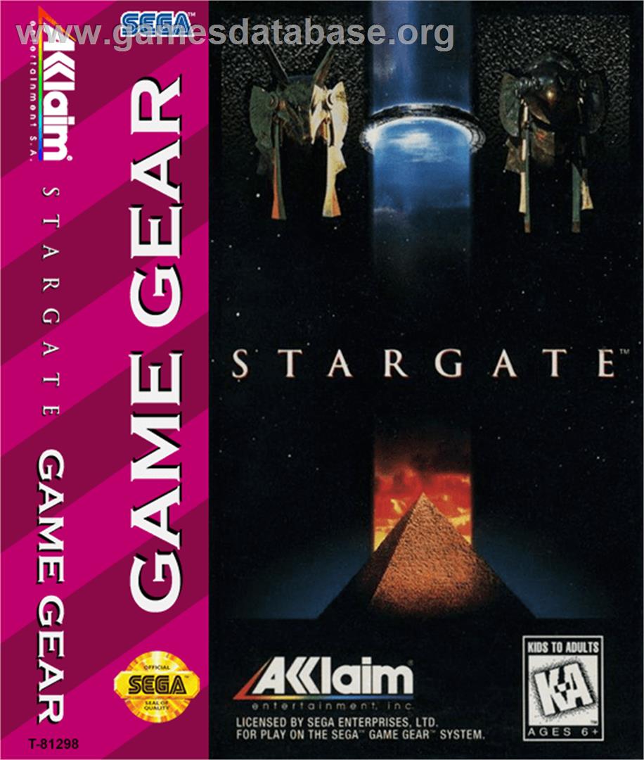 Stargate - Sega Game Gear - Artwork - Box