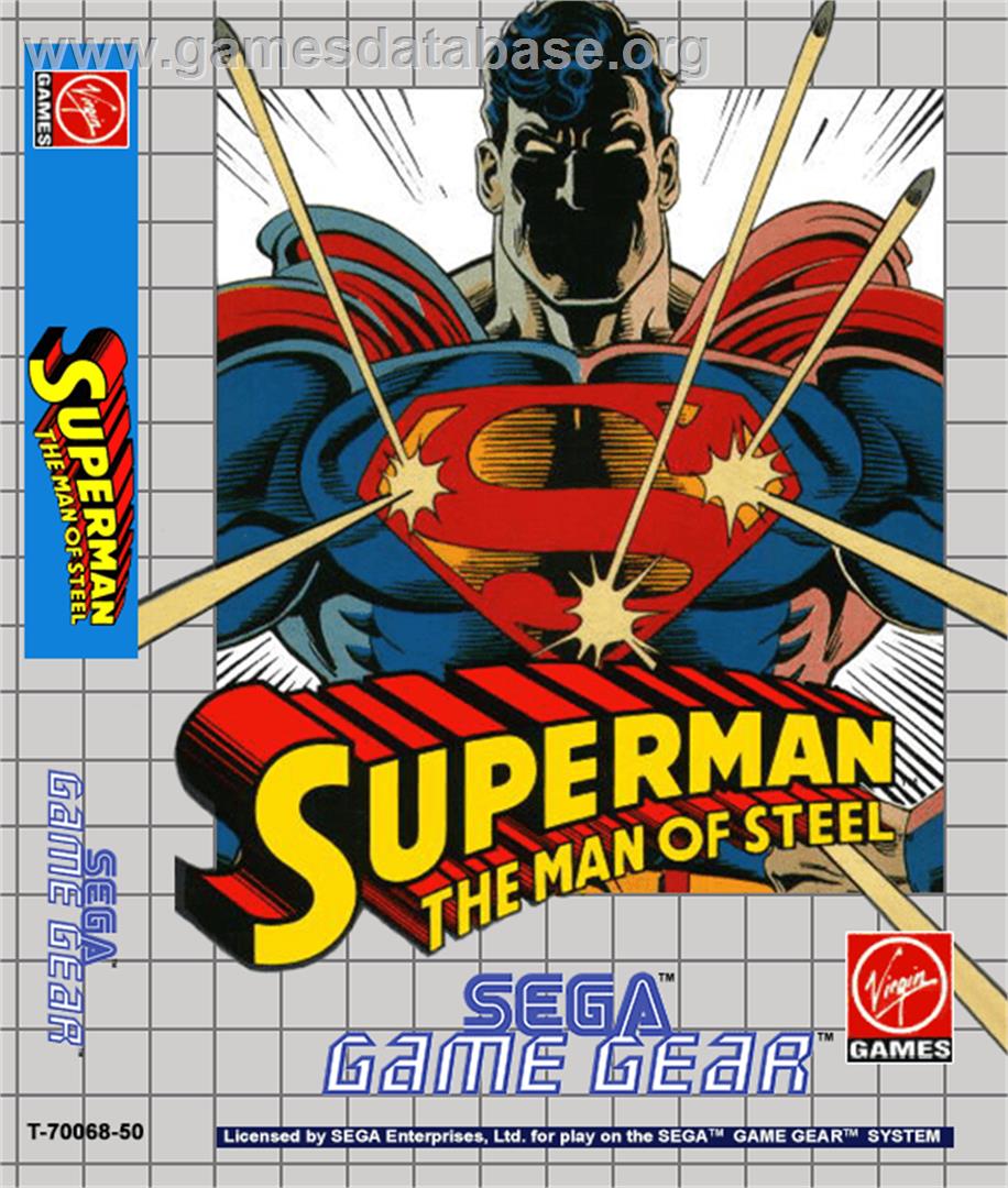 Superman: The Man of Steel - Sega Game Gear - Artwork - Box
