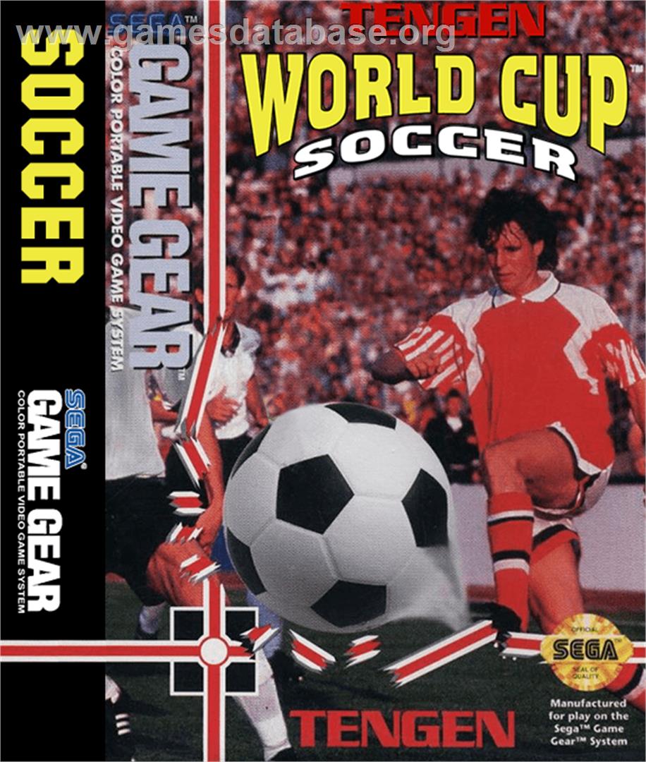 Tengen World Cup Soccer - Sega Game Gear - Artwork - Box