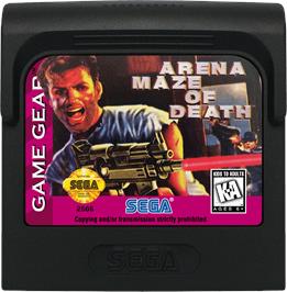 Cartridge artwork for Arena: Maze of Death on the Sega Game Gear.