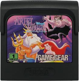 Cartridge artwork for Ariel the Little Mermaid on the Sega Game Gear.