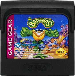 Cartridge artwork for Battle Toads on the Sega Game Gear.